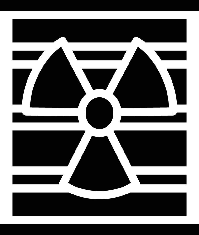 nuclear residuos vector icono