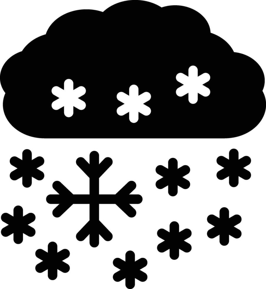 pesado nieve vector icono