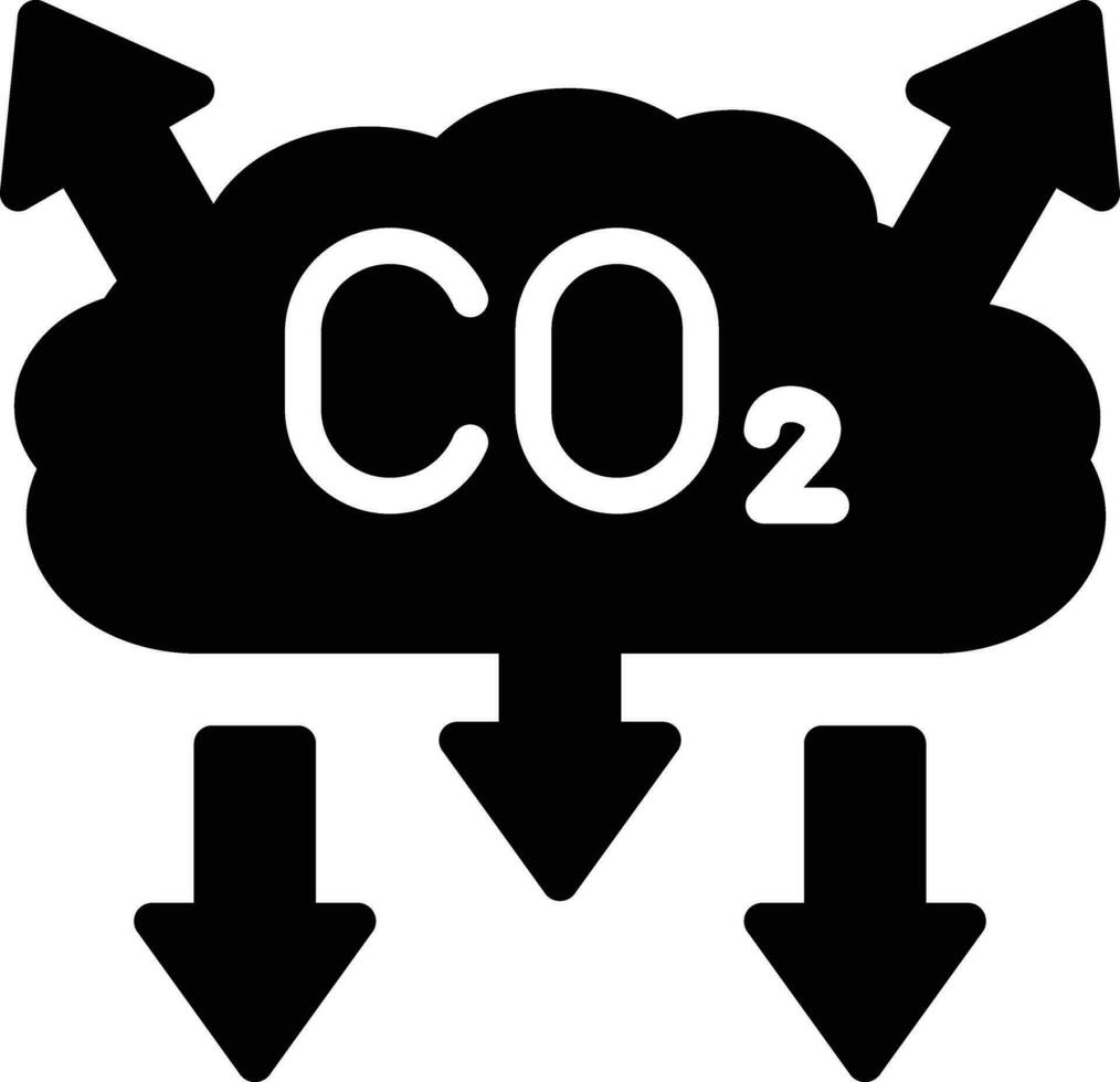 CO2 Pollution Vector Icon