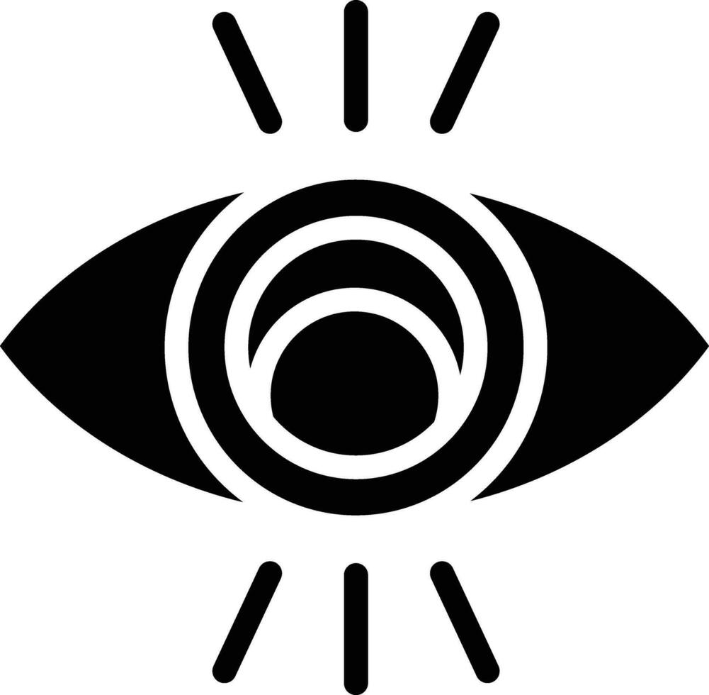 icono de vector de visión