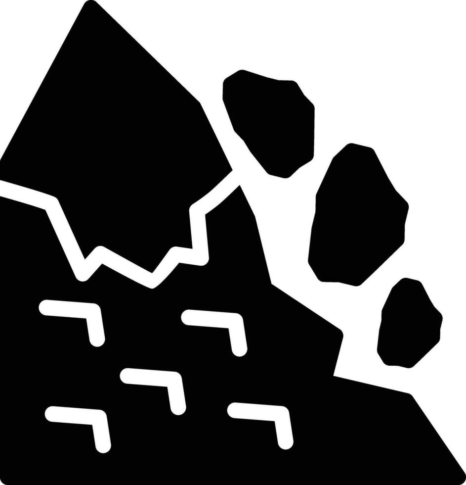 Snow Avalanche Vector Icon