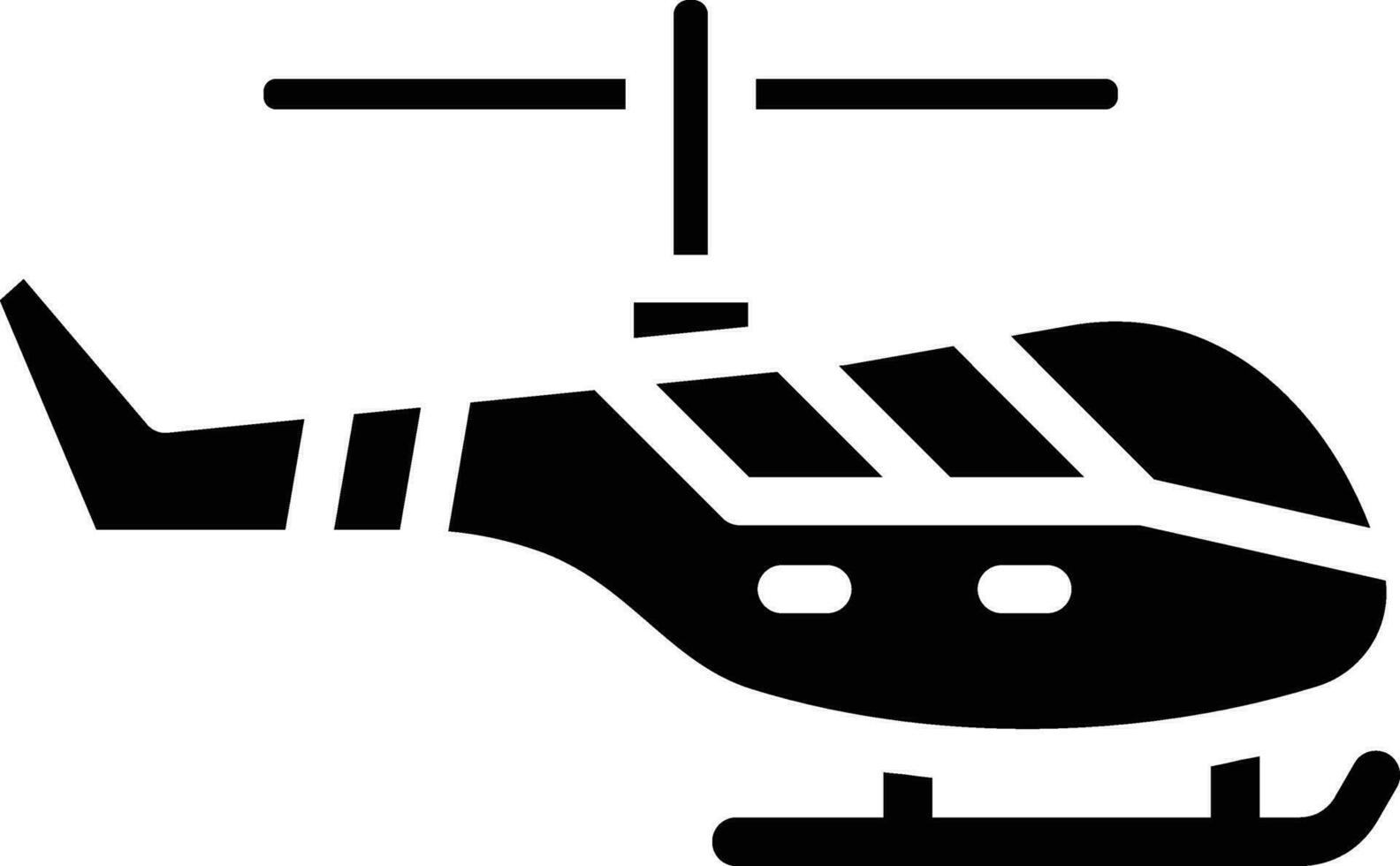 icono de vector de helicóptero