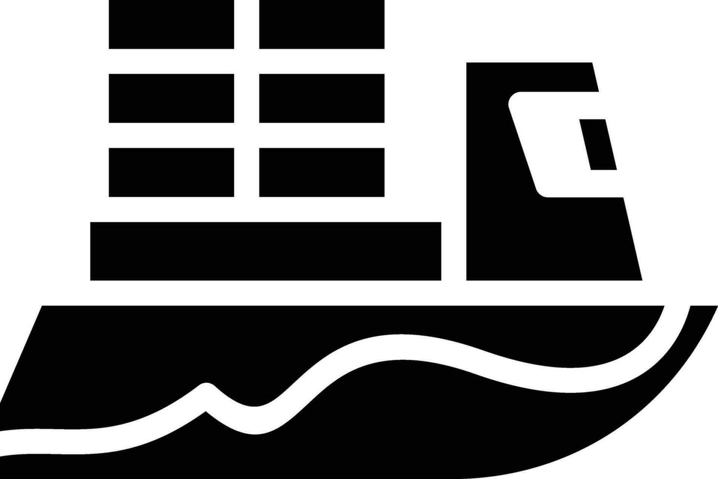 Cargo Ship Vector Icon