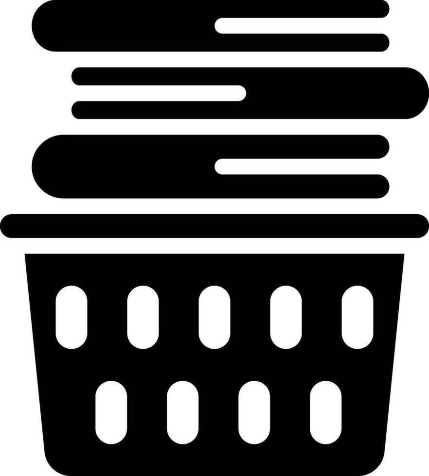 Laundry Basket Vector Icon