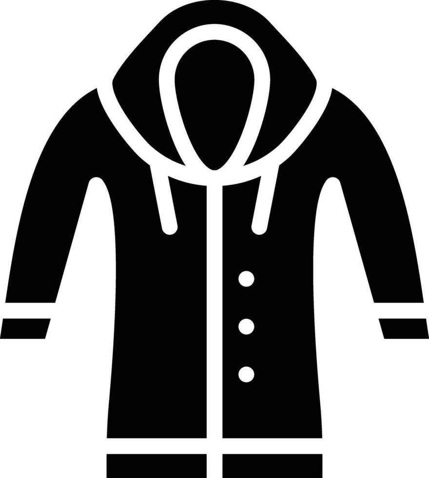 Man Raincoat Vector Icon