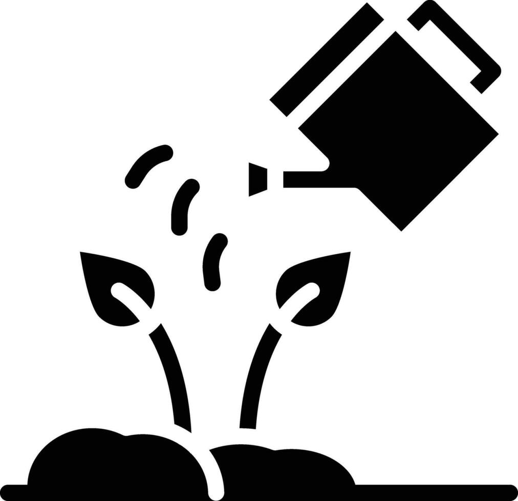 icono de vector de plantas de riego