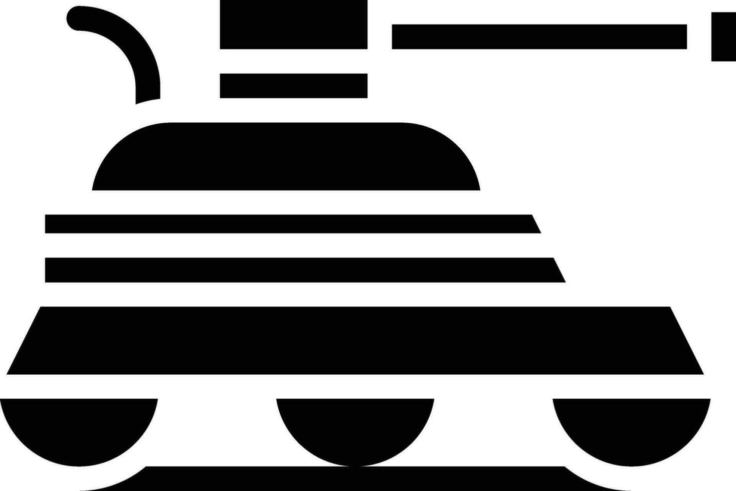 Ejército tanque vector icono