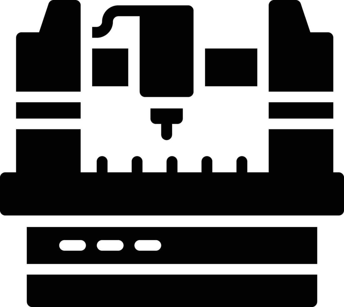 Cnc Machine Vector Icon