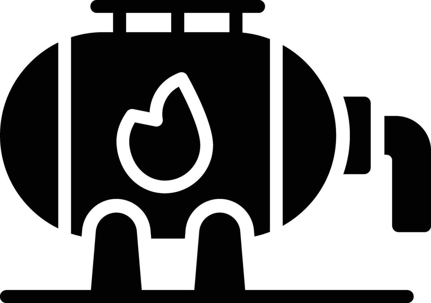 gas almacenamiento vector icono