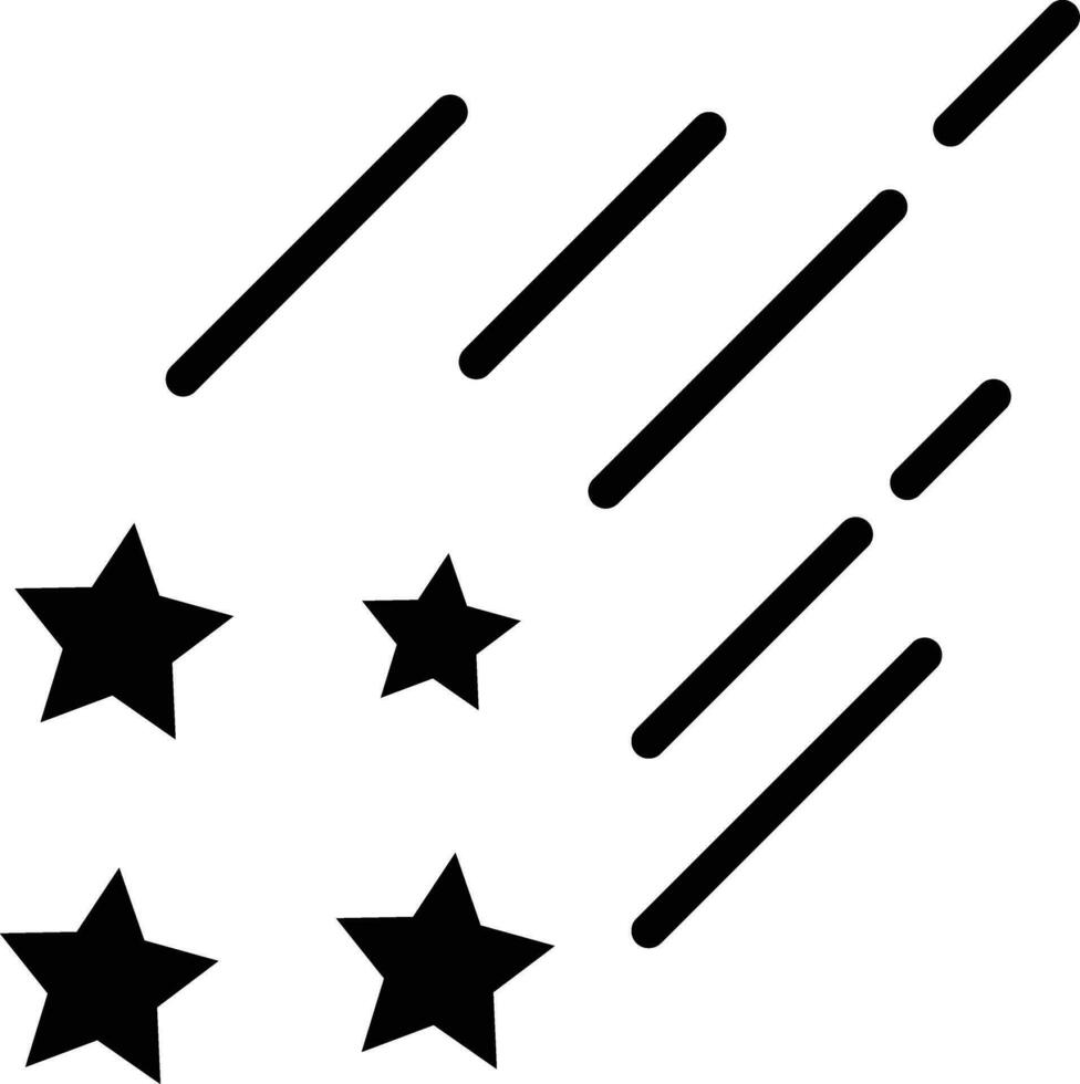 Falling Star Vector Icon