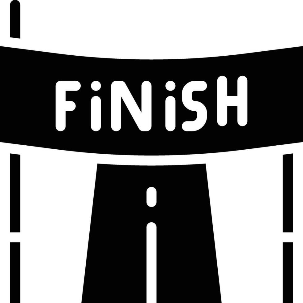 Finish Line Vector Icon