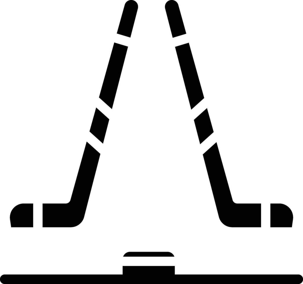 icono de vector de hockey sobre hielo