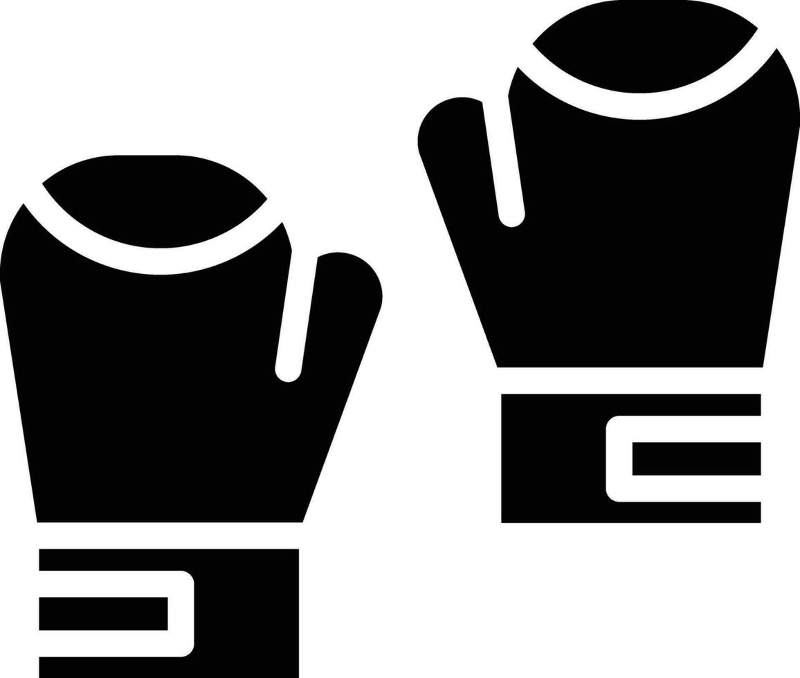 icono de vector de guantes de boxeo