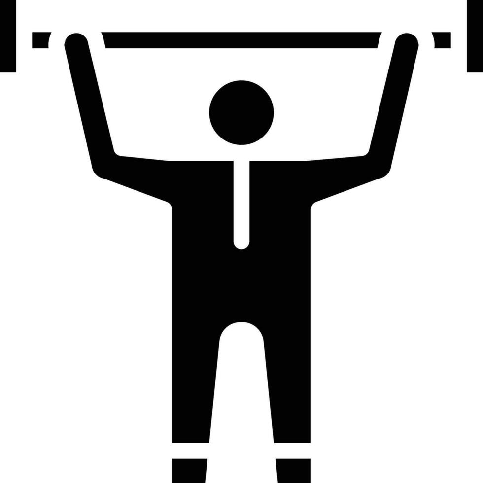 Weight Lifting Vector Icon