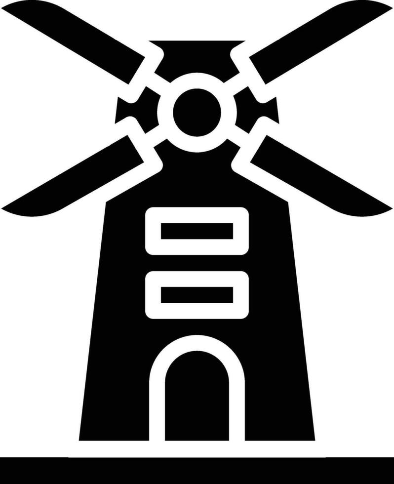 Windmill Vector Icon