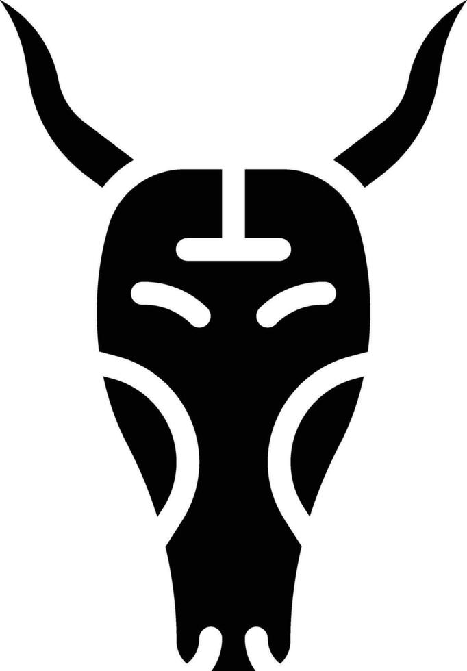 Bull Skull Vector Icon