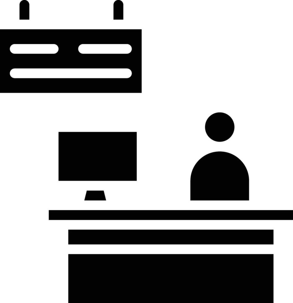 Flight Check In Vector Icon