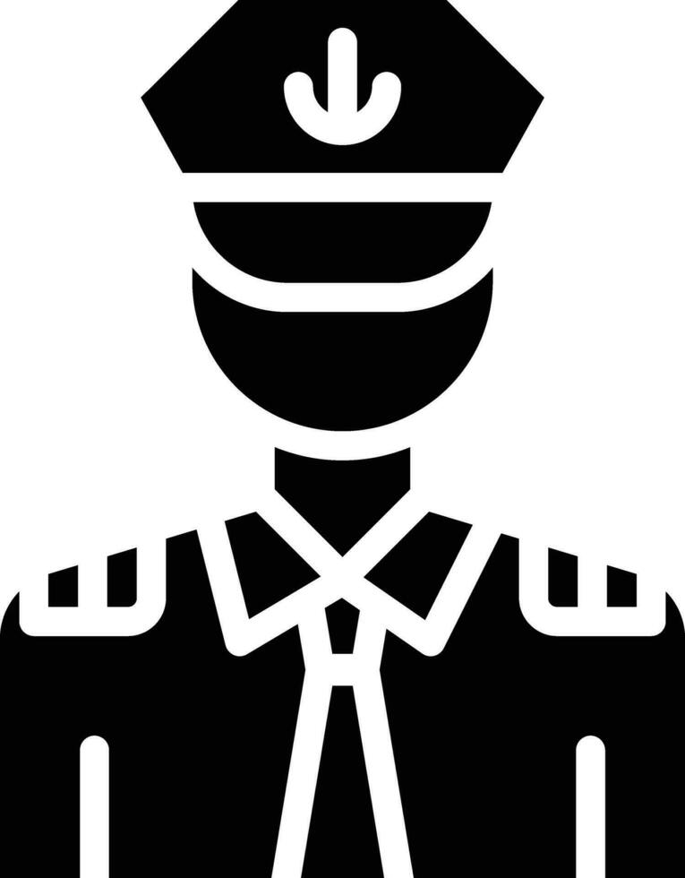 icono de vector de capitán