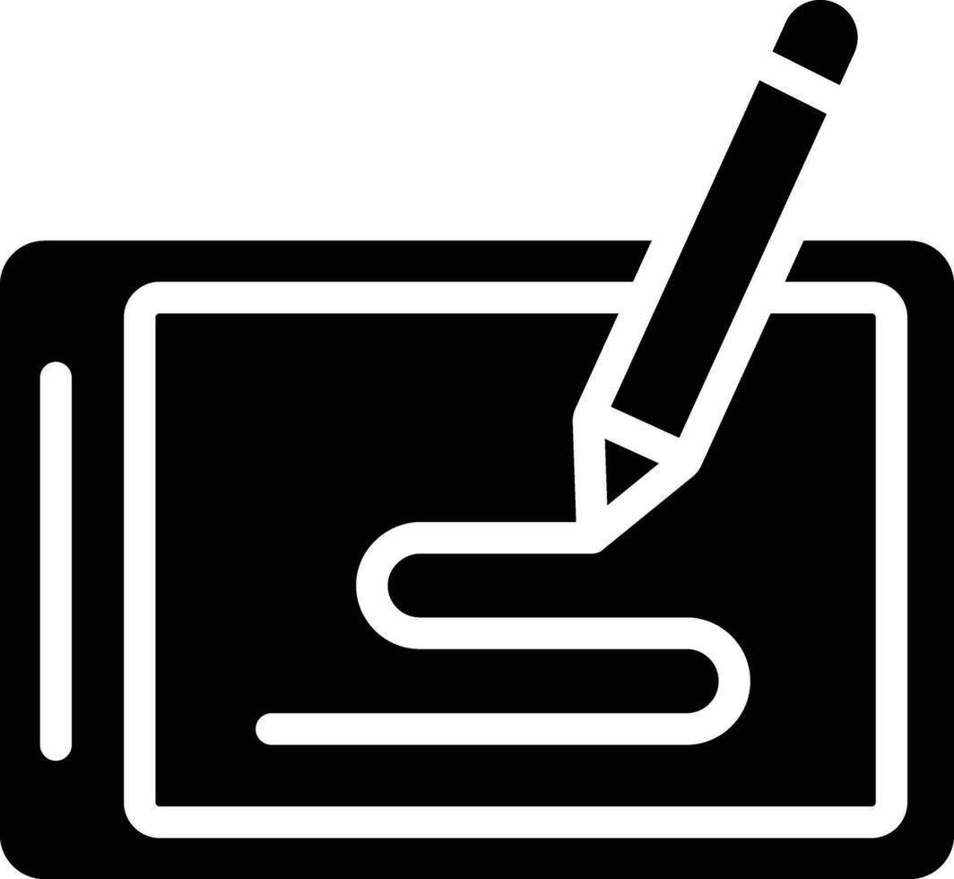 Pen Tablet Vector Icon