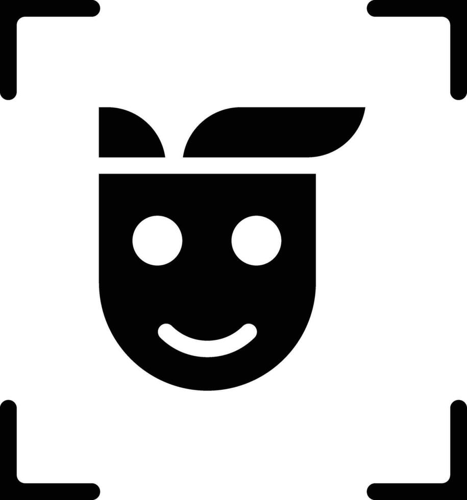 Face Scanner Vector Icon