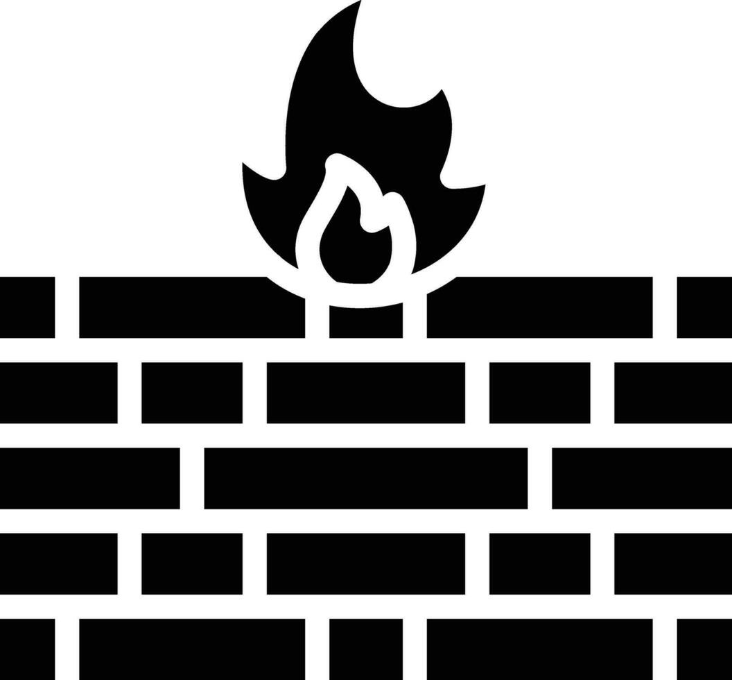 icono de vector de firewall