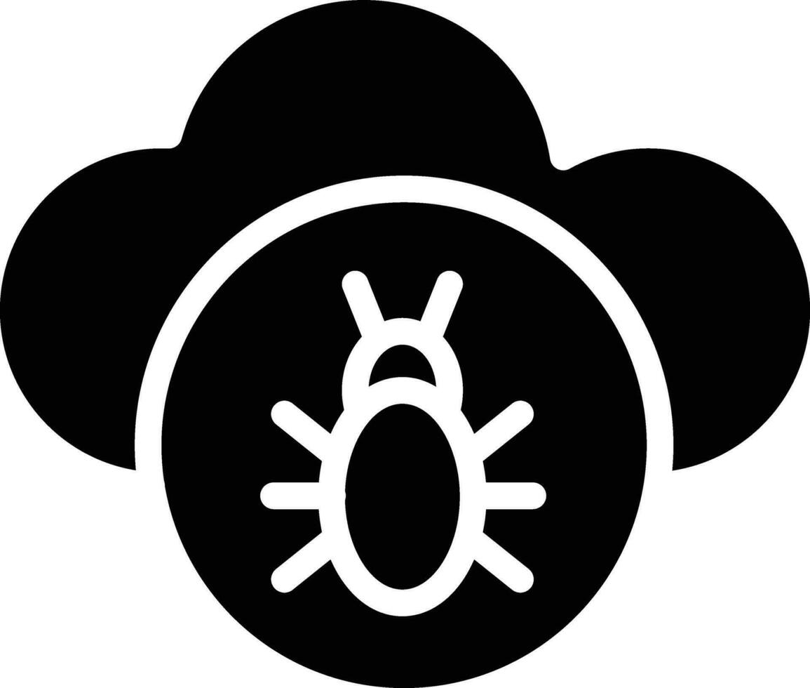Infected Cloud Vector Icon