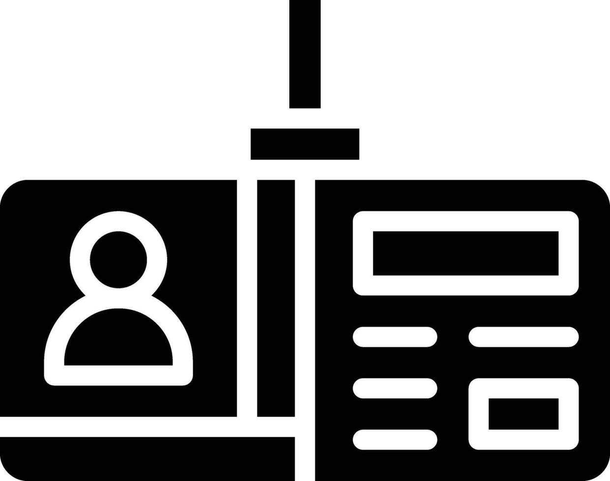 Identification Card Vector Icon