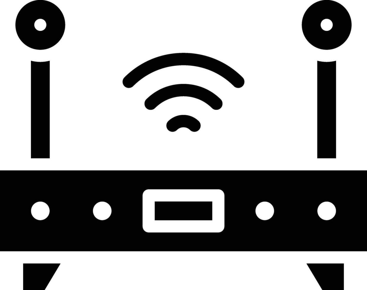 icono de vector de enrutador wifi