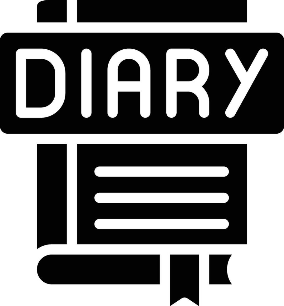 Diary Vector Icon