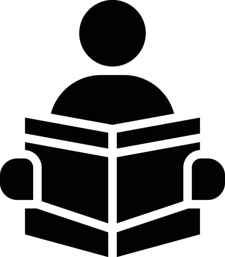 icono de vector de lectura