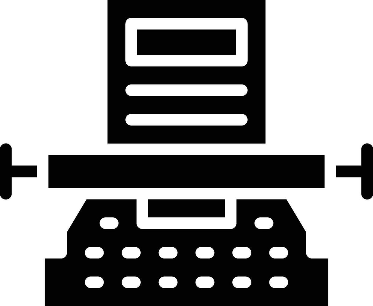 Typewriter Vector Icon