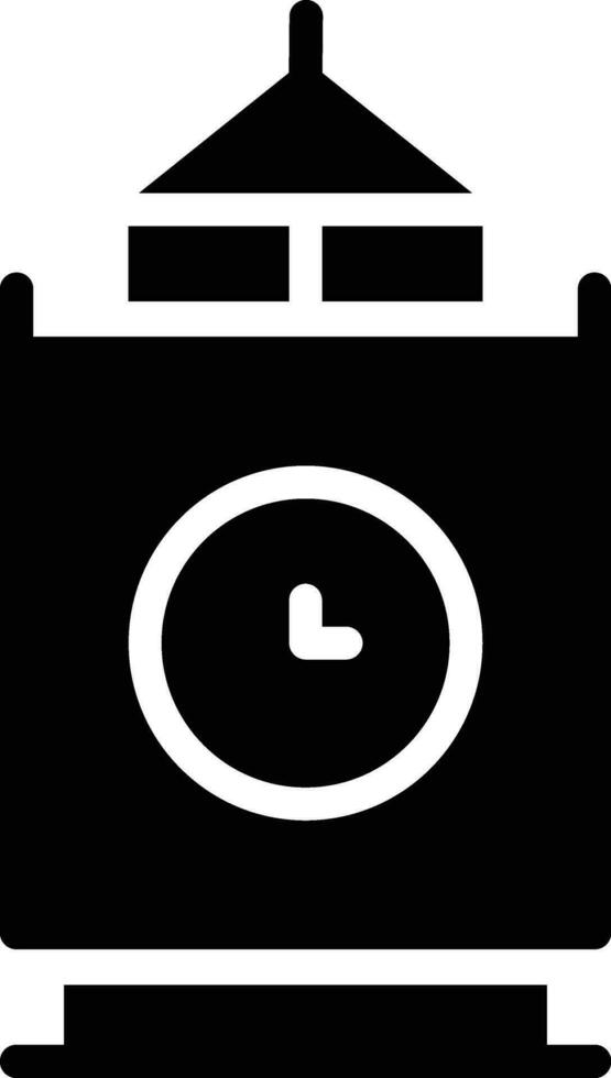 New Year Clock Vector Icon