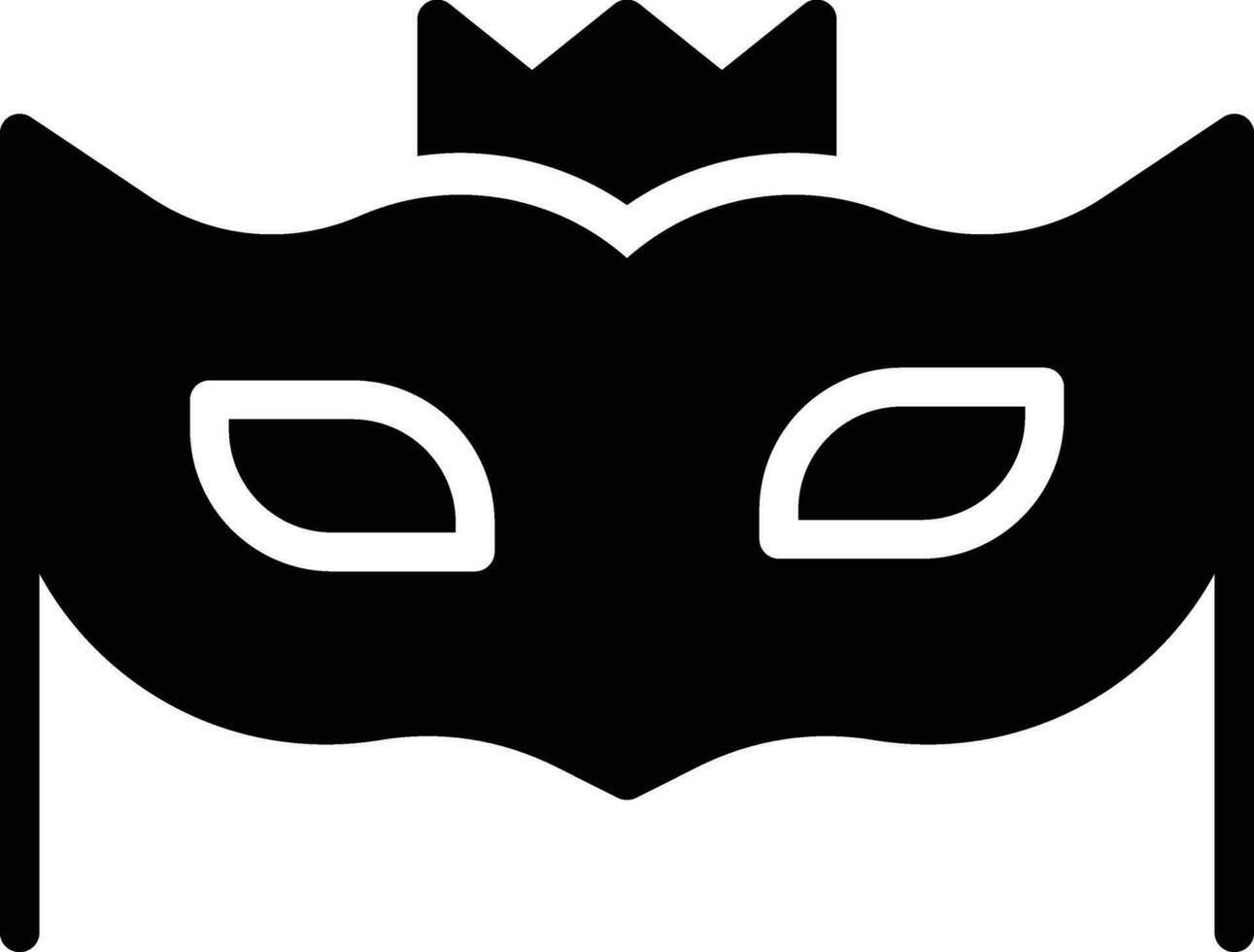 New Year Mask Vector Icon