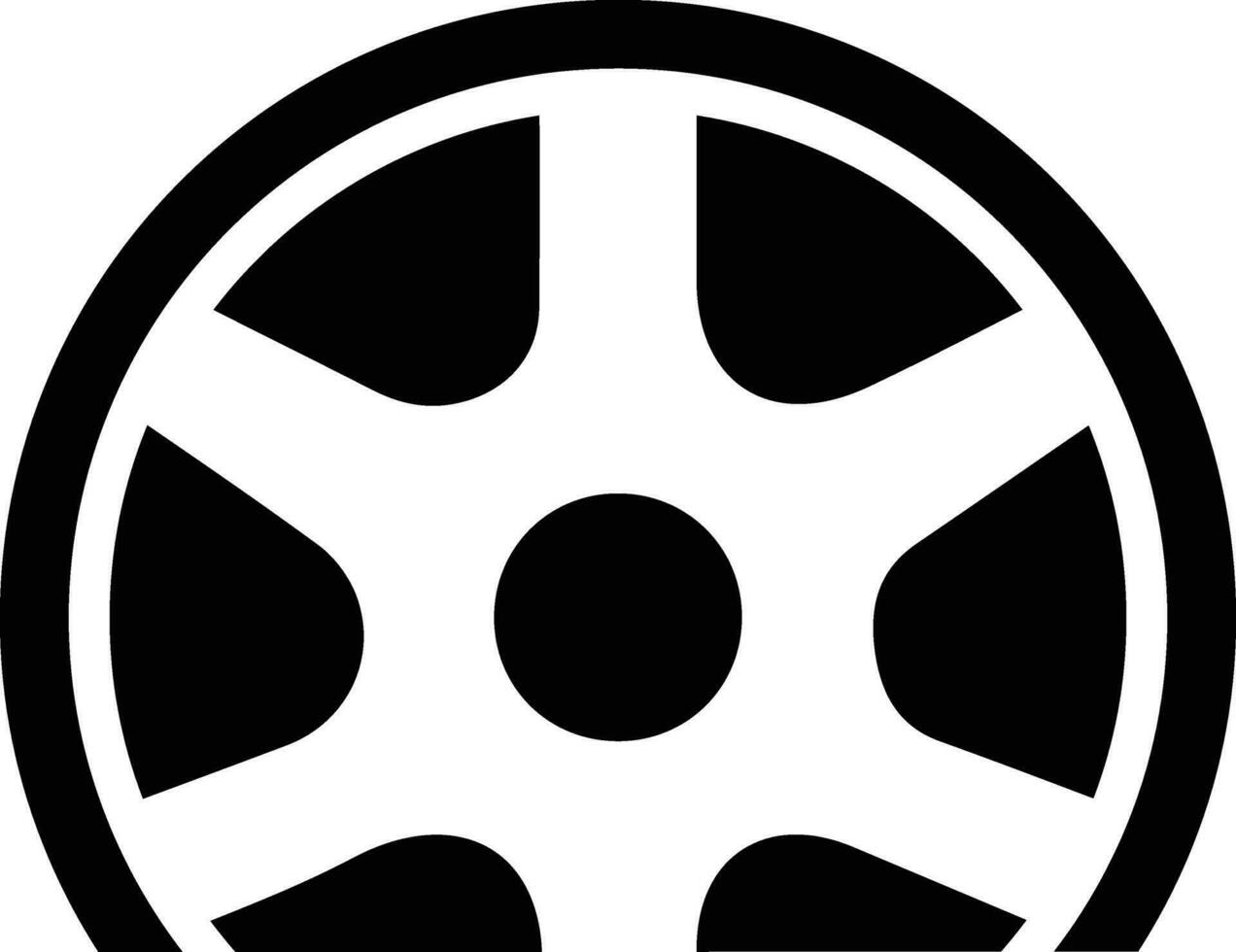 Flat Tire Vector Icon