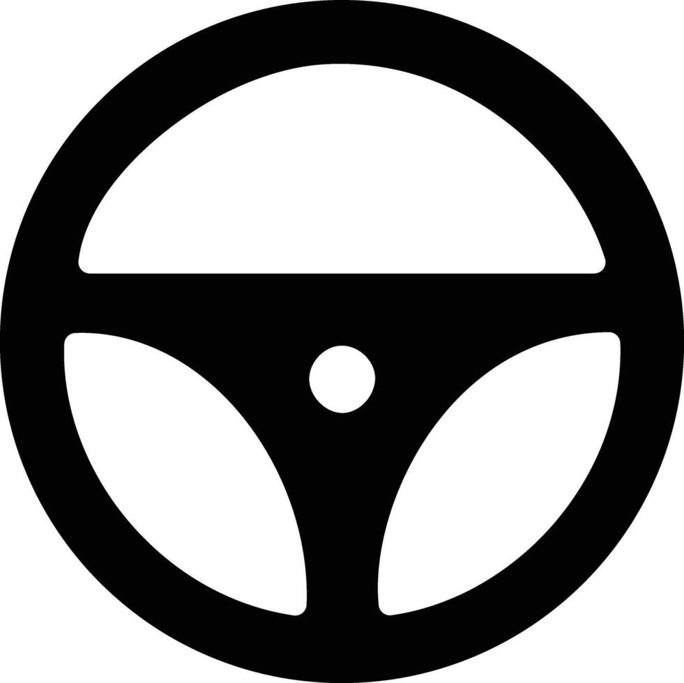 Steering Wheel Vector Icon