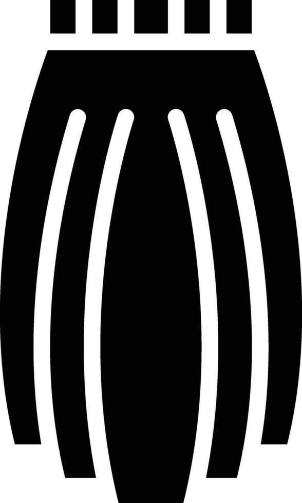 Long Skirt Vector Icon
