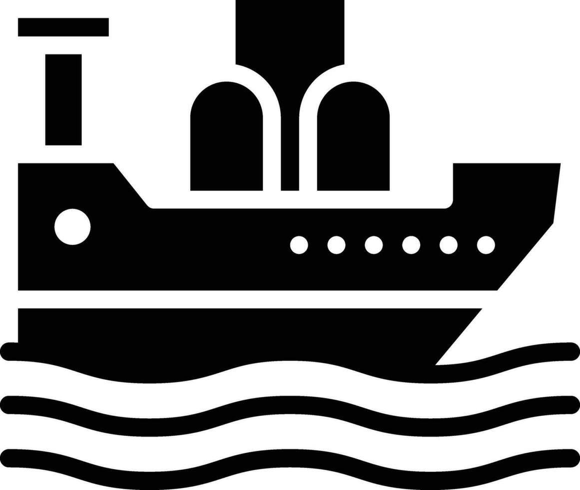 Oil Ship Vector Icon