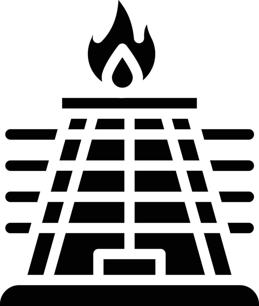 Oil Tower Vector Icon