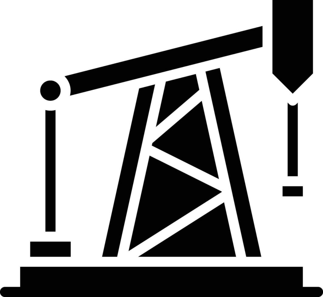 perforación petróleo vector icono