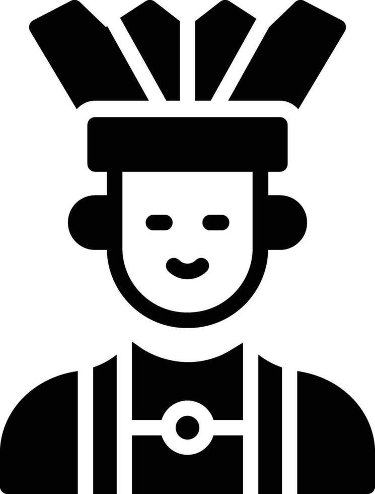 Native Indian Vector Icon