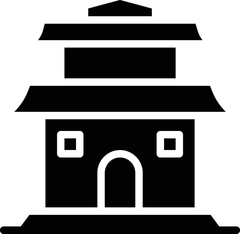 icono de vector de pagoda