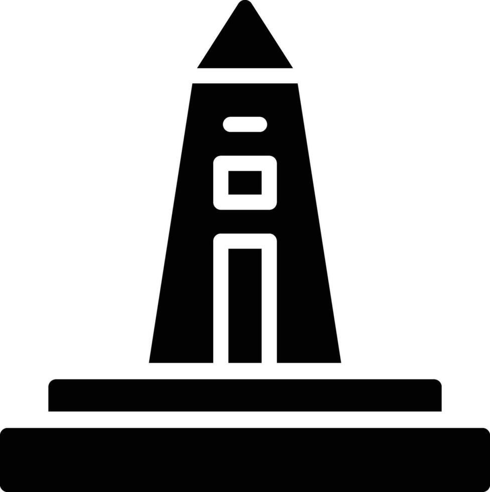 icono de vector de obelisco