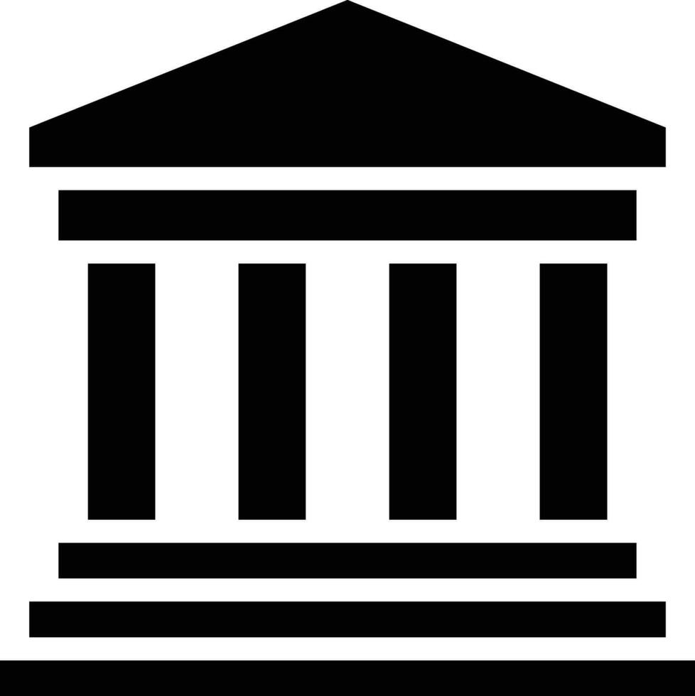 Greek Temple Vector Icon