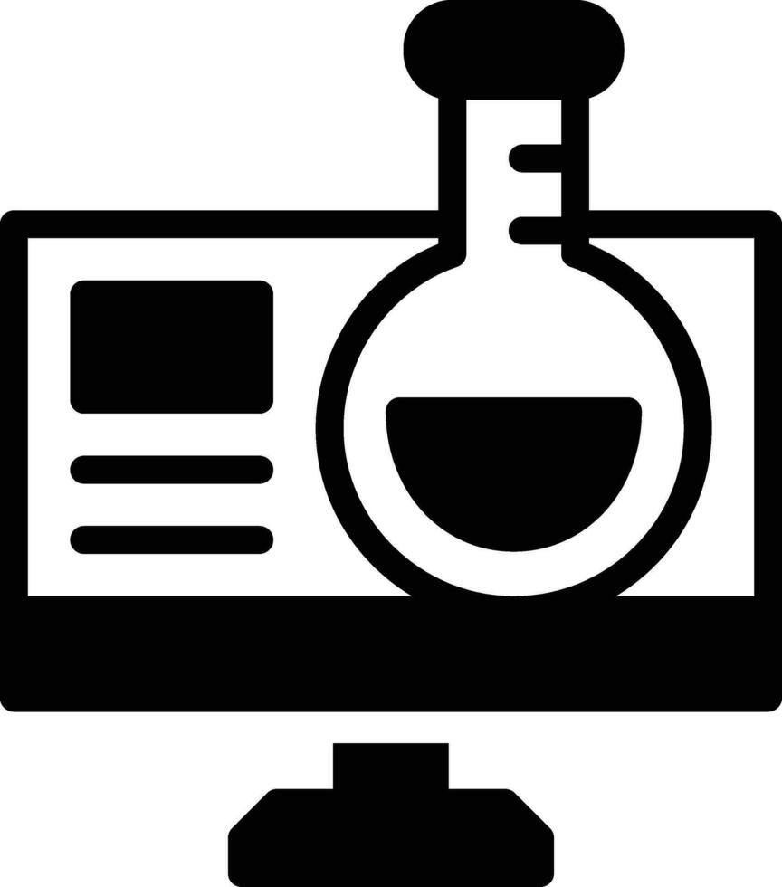 Online Chemistry Vector Icon