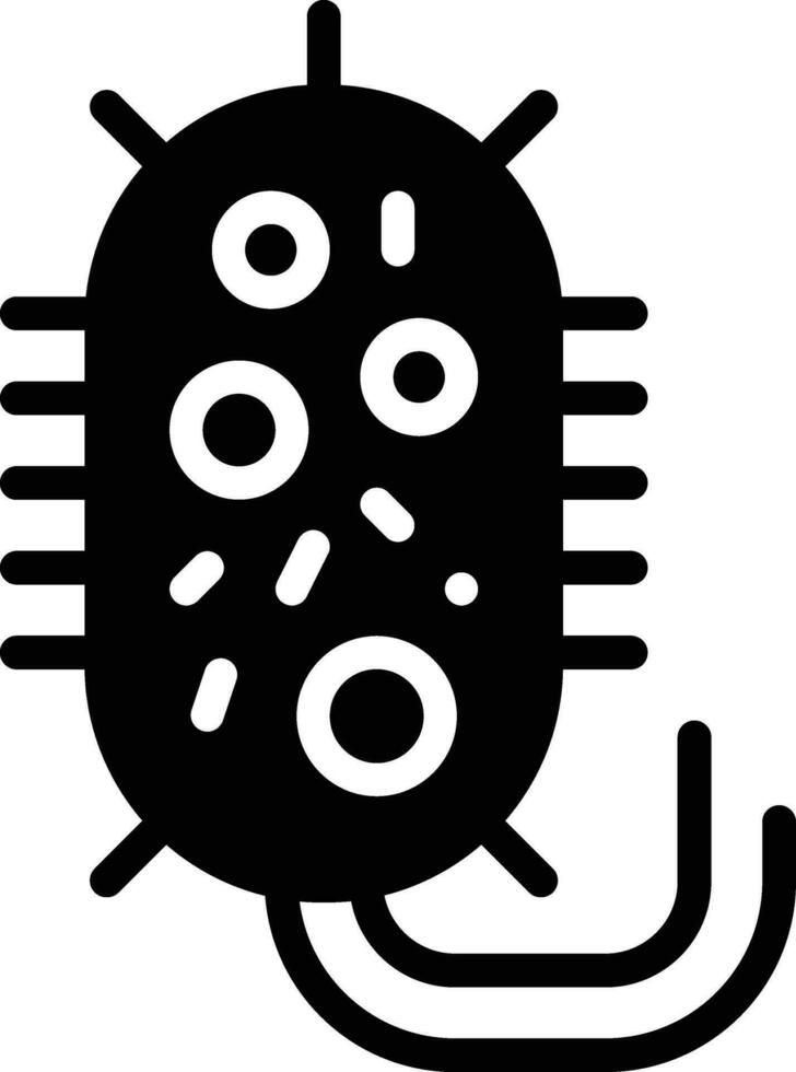 icono de vector de bacterias