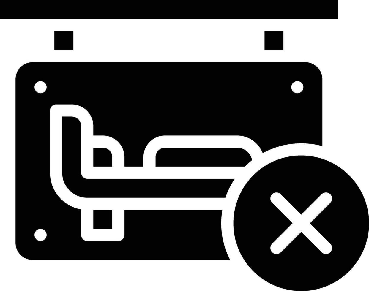 Room Cancel Vector Icon