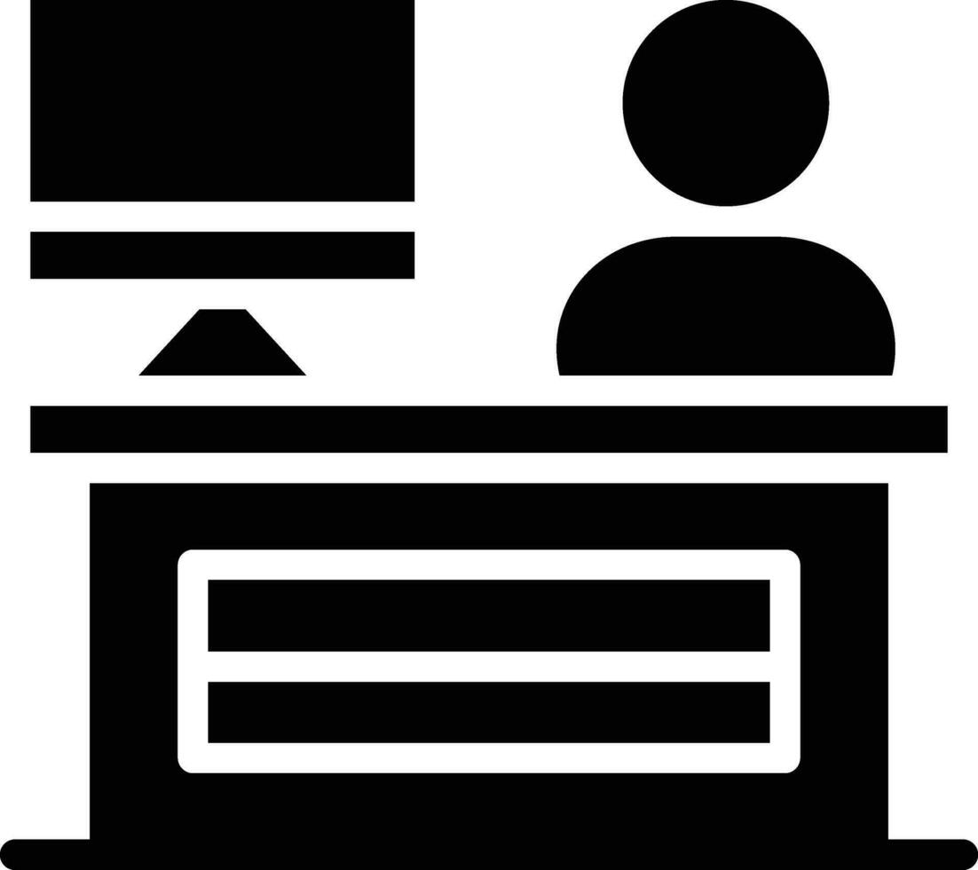 Hotel Reception Vector Icon