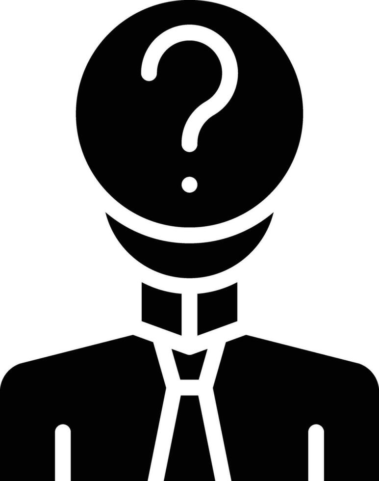Missing Person Vector Icon
