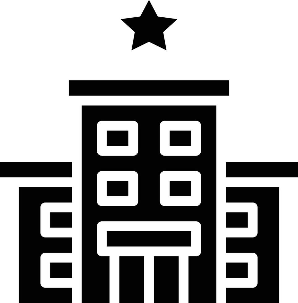 1 Star Hotel Vector Icon