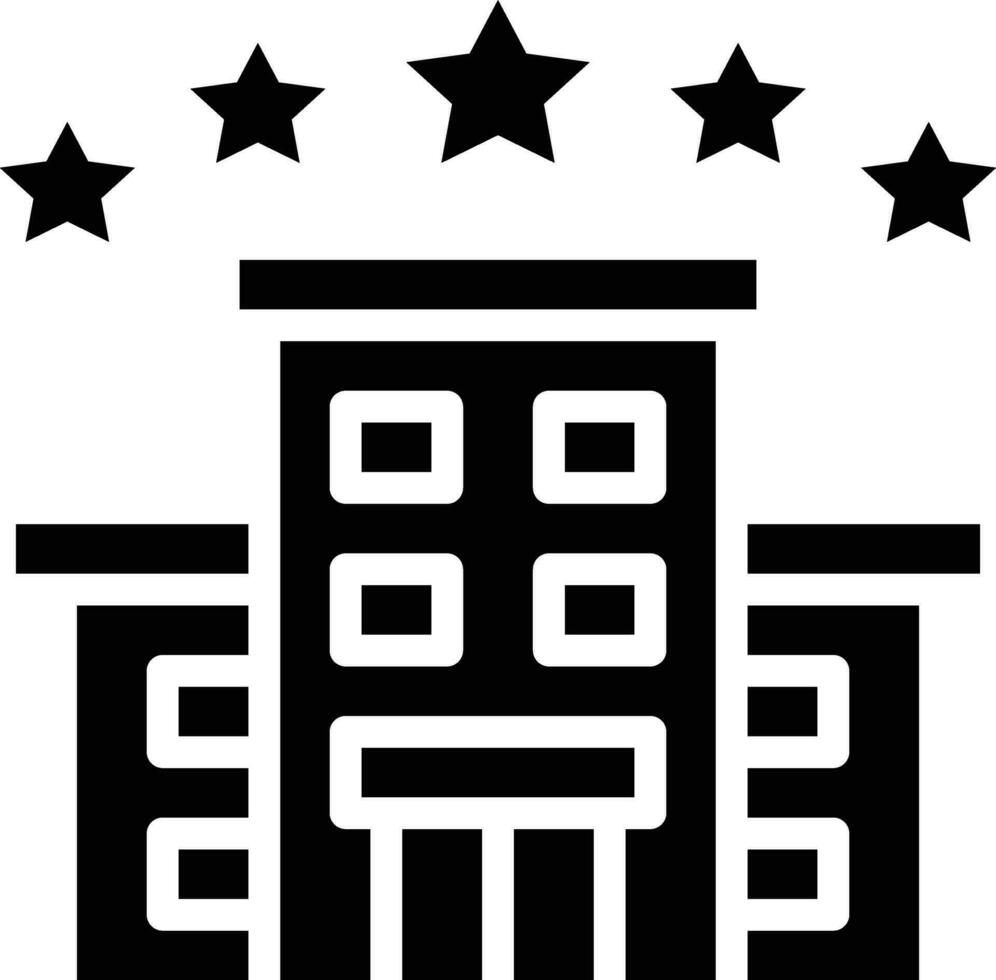 5 Star Hotel Vector Icon